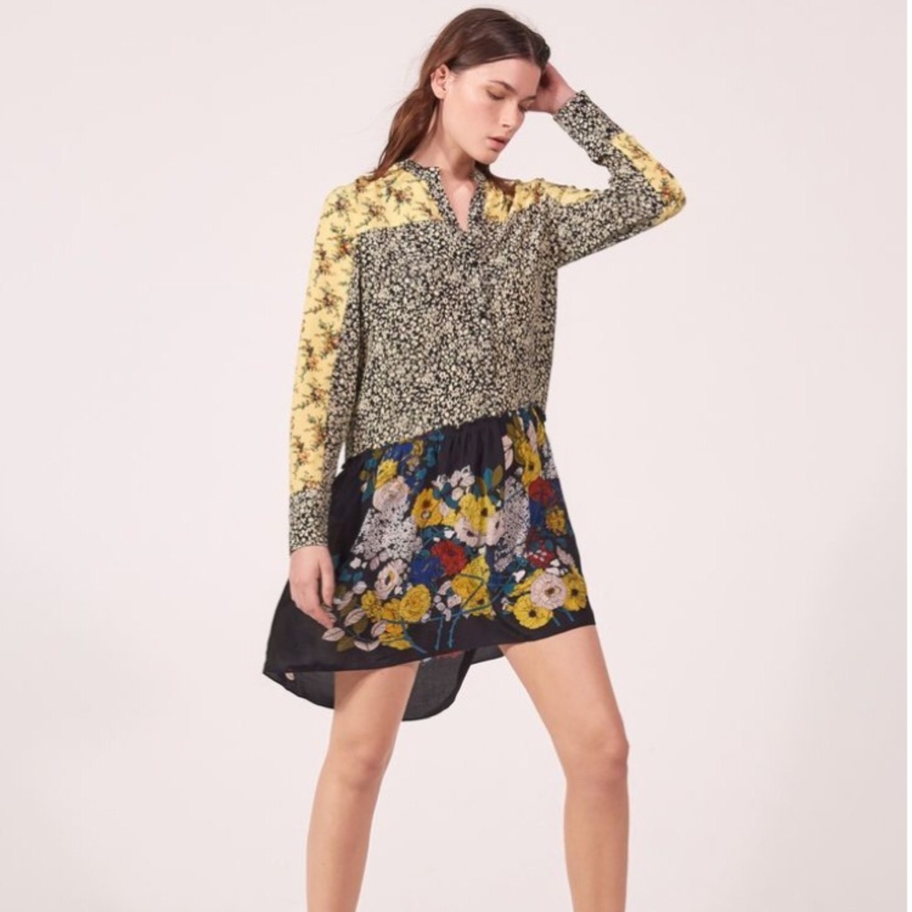 💐🌞 sandro. senna floral dress